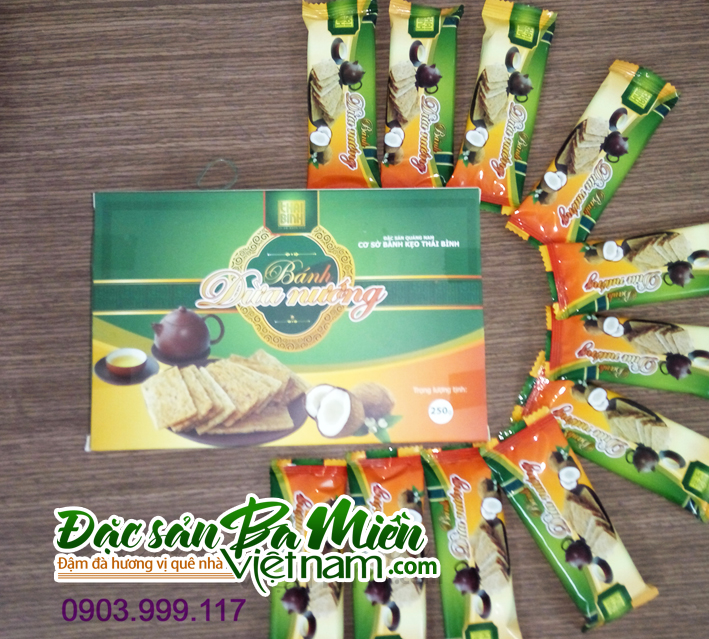 bánh dừa nướng Thái Bình - Đặc sản Quảng Nam